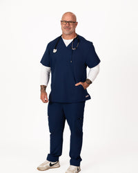 Men's straight legs Scrub Pant - Navy.