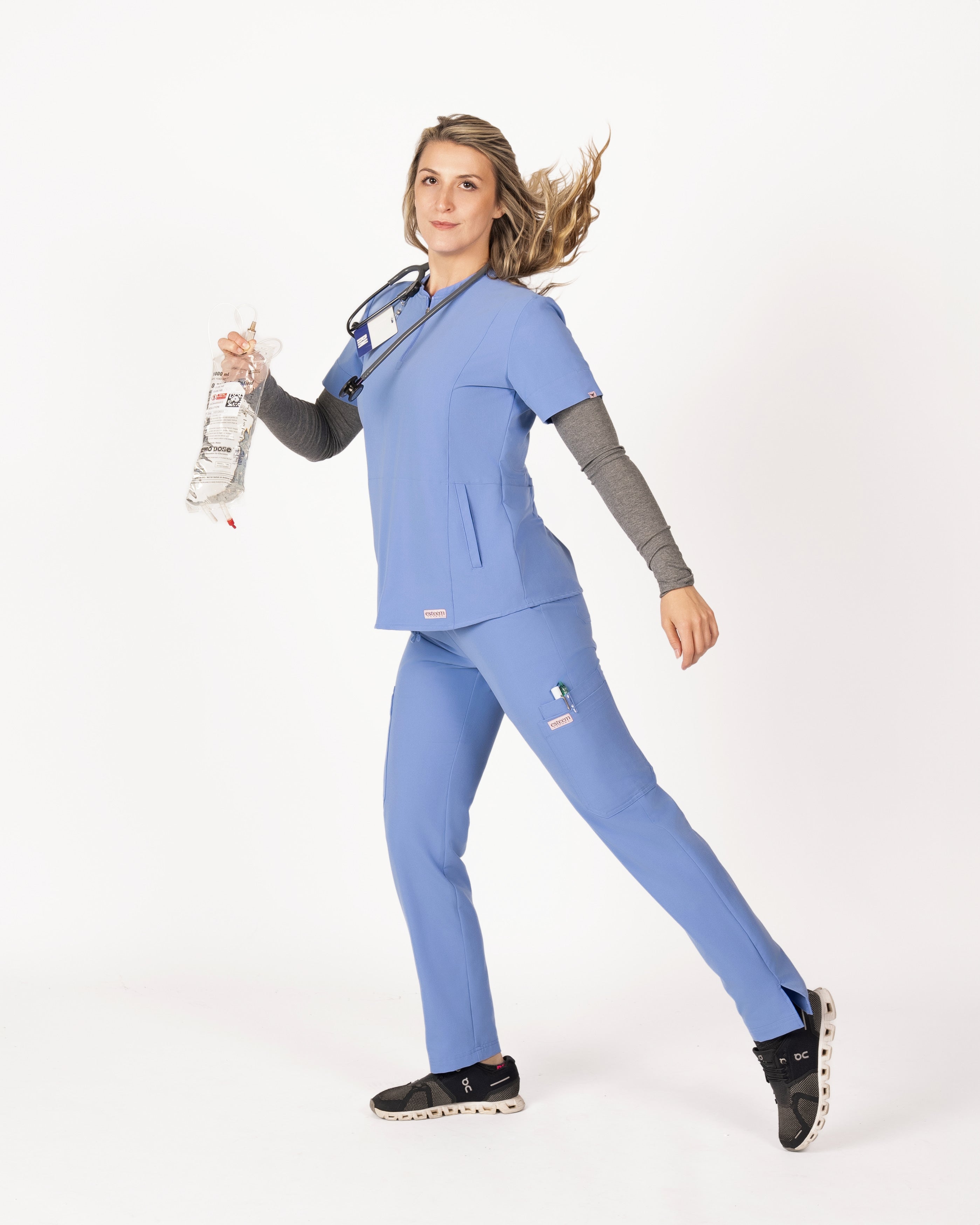 Eden oversized scrub top;