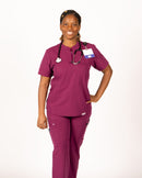 Eden oversized scrub top;